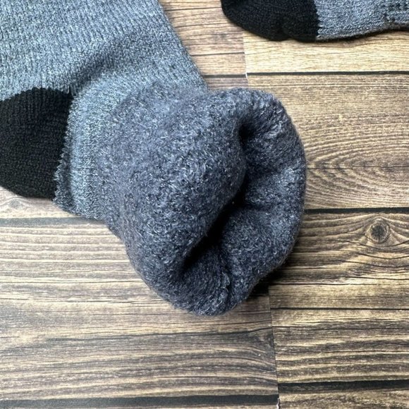 NWT Northeast Outfitters Mens Cozy Cabin Socks Crew Size Large (Black Grey) - Picture 5 of 8